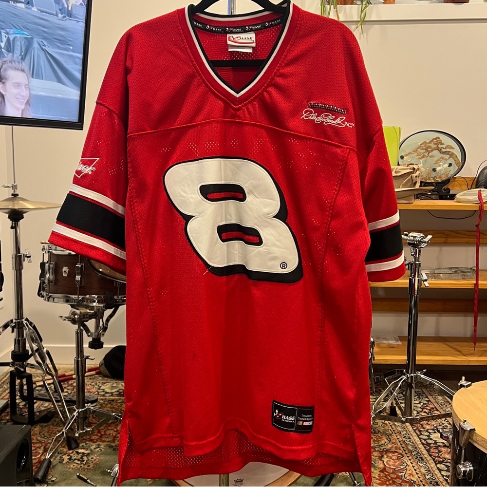 vintage chase authentics dale earnhardt jr. football jersey